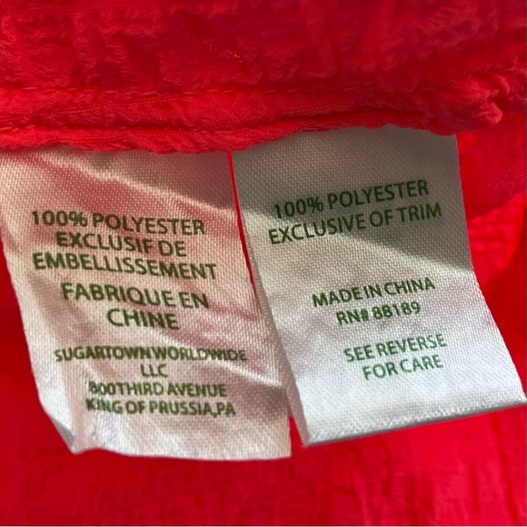 LILLY PULITZER Mays Top In Hot Pink Ruffle Tank Layered Size XXS TASSELS - Picture 4 of 7